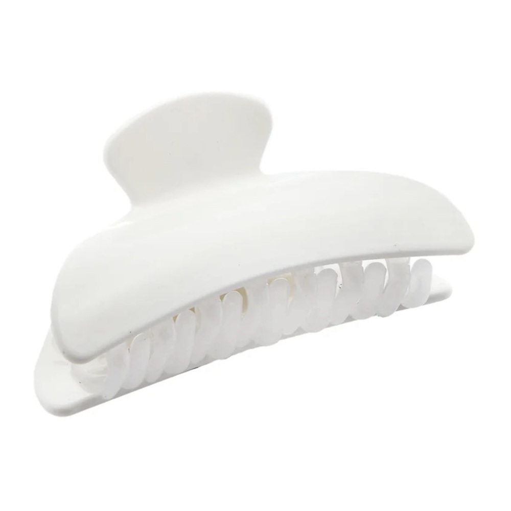 Machete Midi Heirloom Claw Clip in matte white